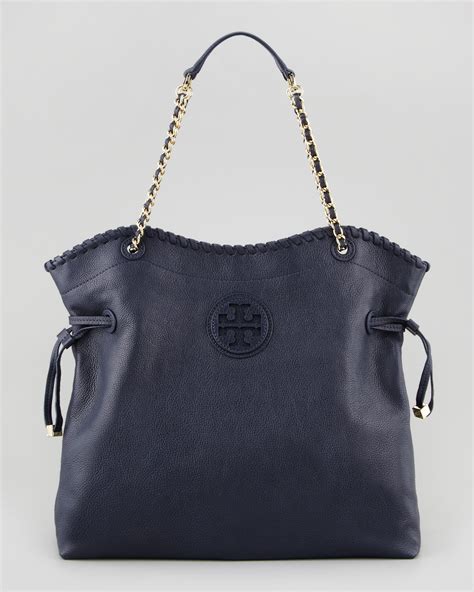 navy blue tory burch purse